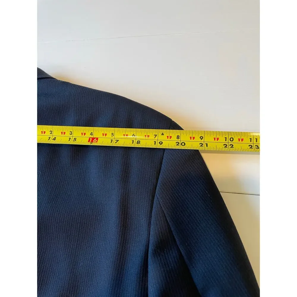 DKNY Essentials Men's 100% Wool Blazer Sport Coat Navy Blue Sz 42R 3-Button